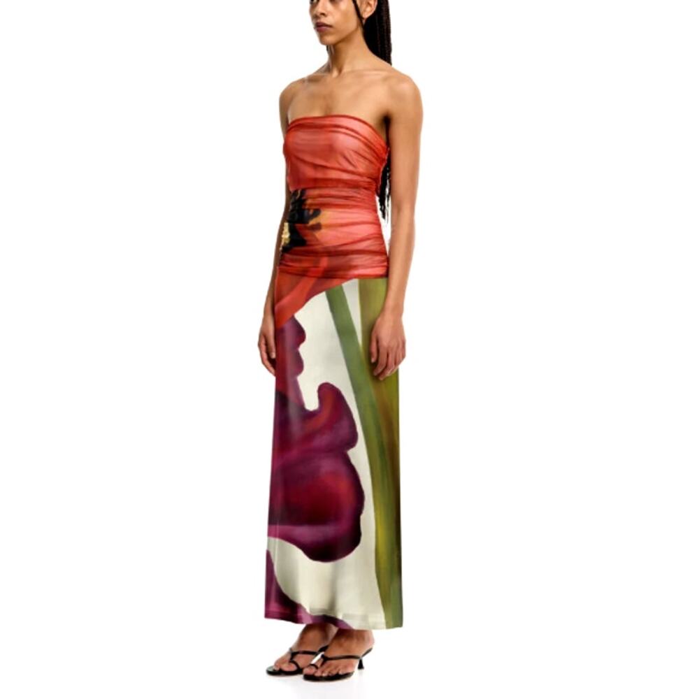 Significant Other Women's Poppy Botanic The Sura Strapless Dress Size 20 - Picture 12 of 12